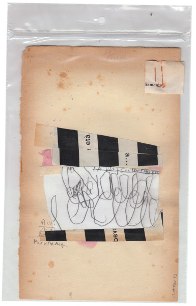 mixed media collage on paper – 20×12 cm. 2013
