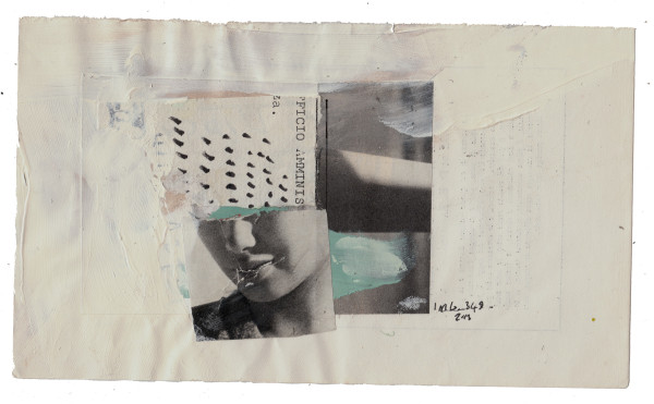 mixed media collage on paper – 20×12 cm. 2014